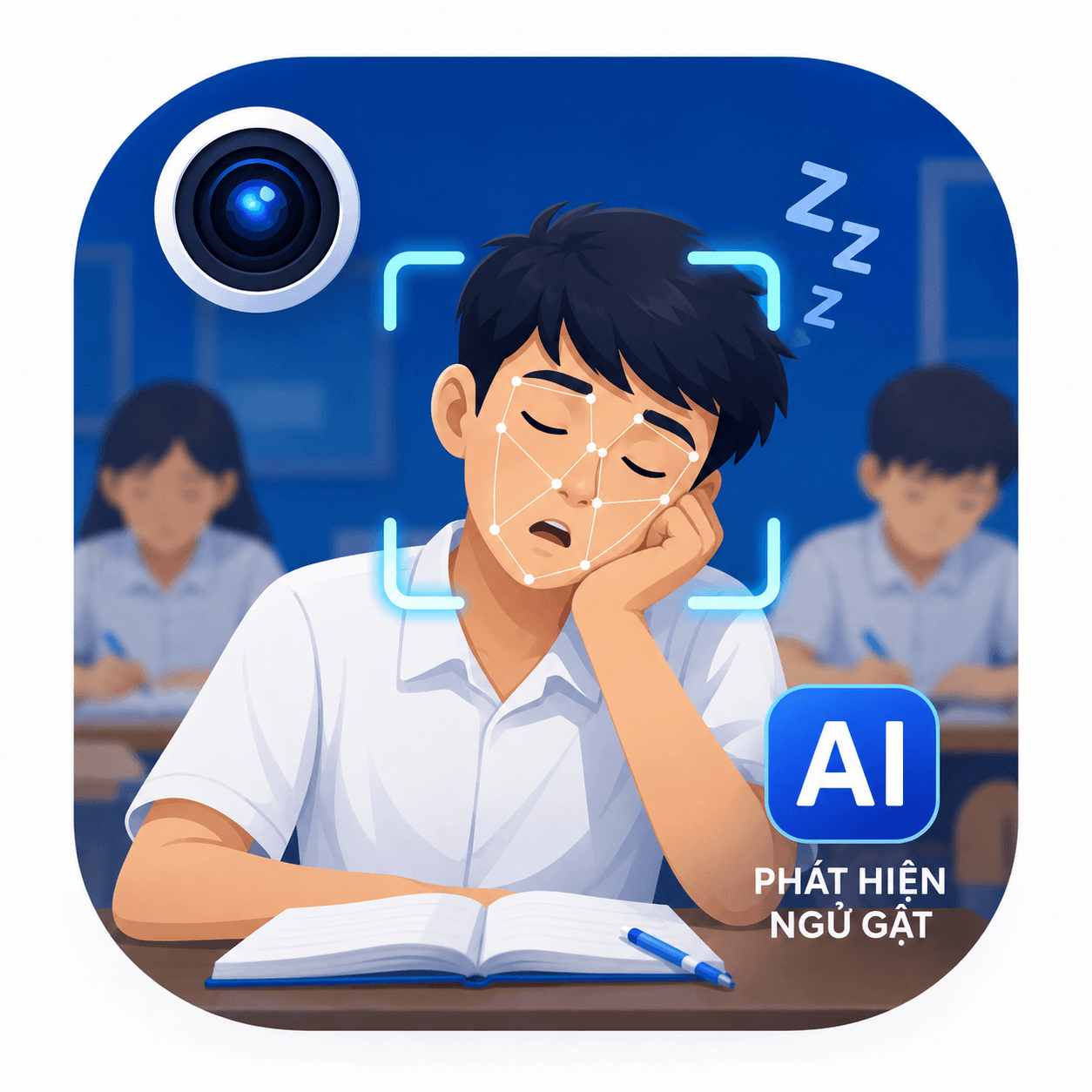 Ứng dụng phát hiện ngủ gật cho sinh viên