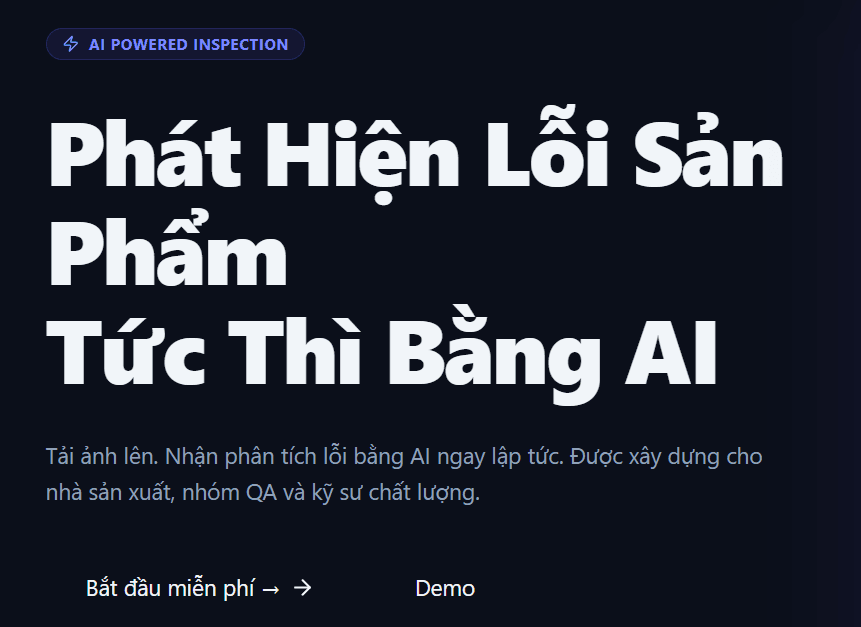 Hệ thống phát hiện sản phẩm lỗi
